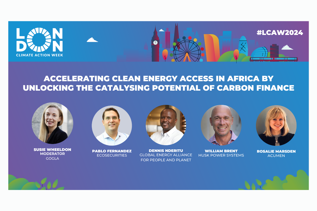 Webinar: Accelerating clean energy access in Africa by unlocking the catalysing potential of carbon finance